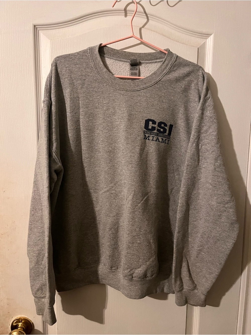 Gildan Gray CSI Miami Crewneck Sweatshirt